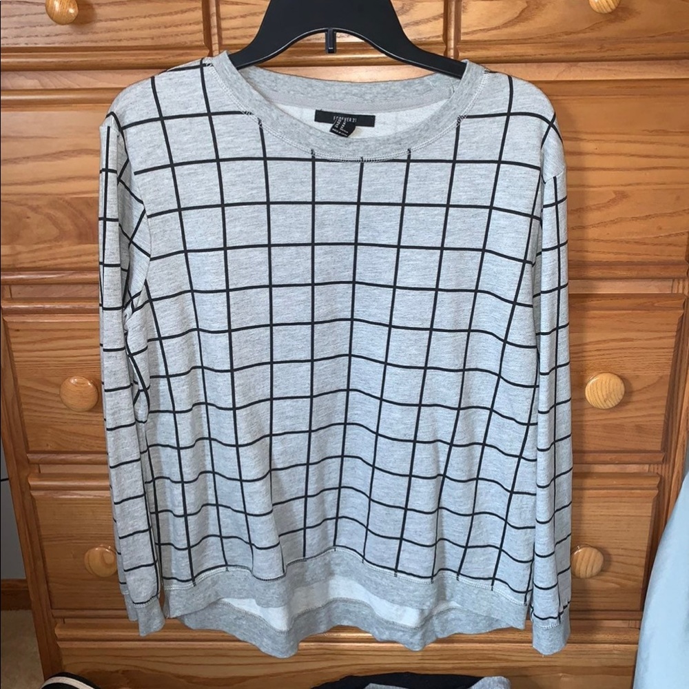 Grey Forever 21 Crewneck Sweater